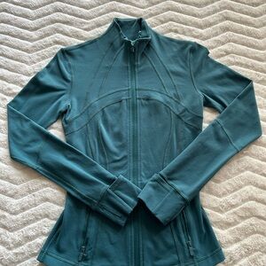 lululemon Deep Teal Zip Up Jacket/Sweater